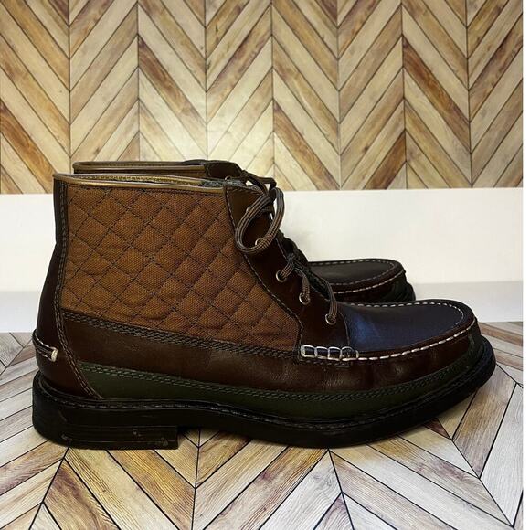 Cole Haan Pinch Maine Classic Boots Lace Up Moc Toe Brown Mens Size US 7.5 M - Picture 2 of 10